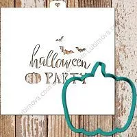 Пластик. Форма для печенек с траф. "Halloween Party"