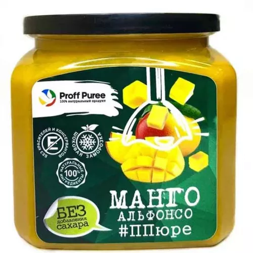 Пюре замороженное Манго Proff Puree (Без сахара), 500г Пюре замороженное Манго Proff Puree (Без сахара), 500г