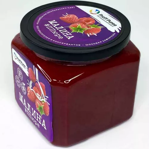 Пюре замороженное Малина Proff Puree, 500г фото 2 Пюре замороженное Малина Proff Puree, 500г фото 2