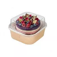 Коробка для Бенто SMART BOWL 14,5*14,5*9,4см купольная, крафт
