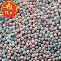 Посыпка шарики гол/лил/роз 1мм, 50г.