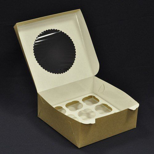 Коробка для 9 капкейков 25x25x10см Коробка для 9 капкейков 25x25x10см