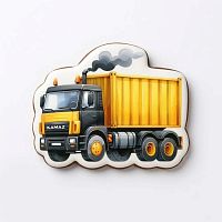Пряник имбирный "Камаз техника", 10*8см
