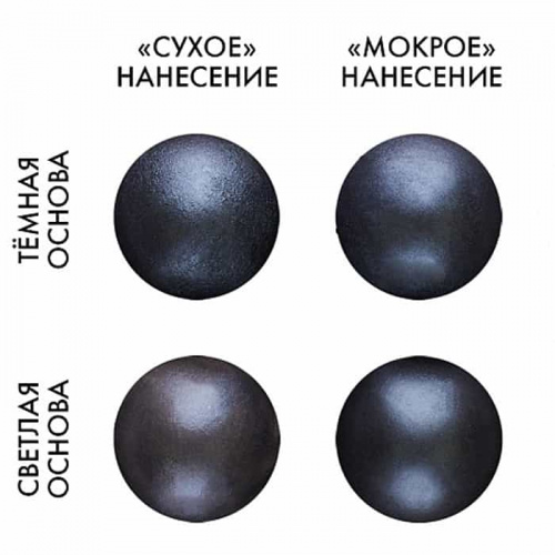 Краситель сухой перламутровый черный, 5г.
