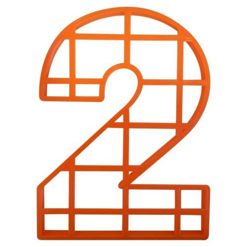 Пластик. форма для торта "Цифра 2" 25см